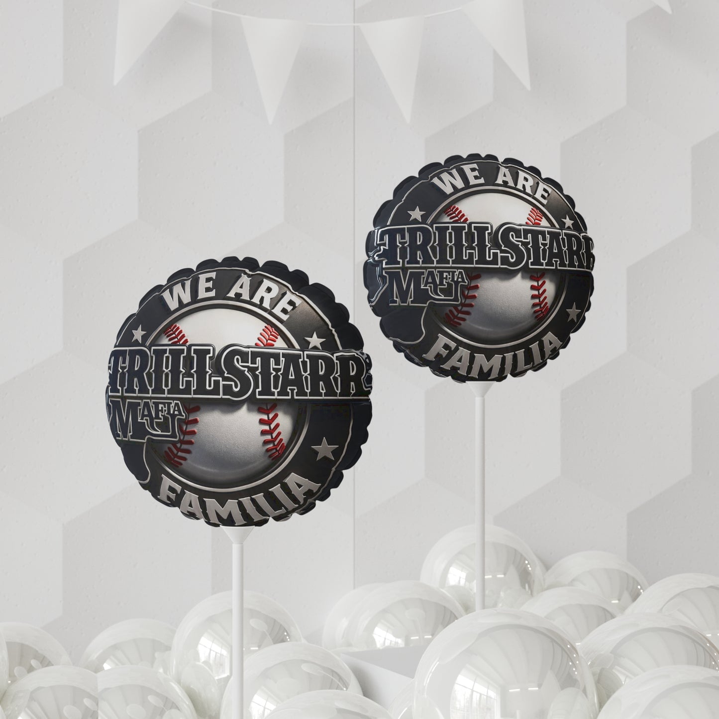 TRILL STARR Balloon (Round and Heart-shaped), 11"