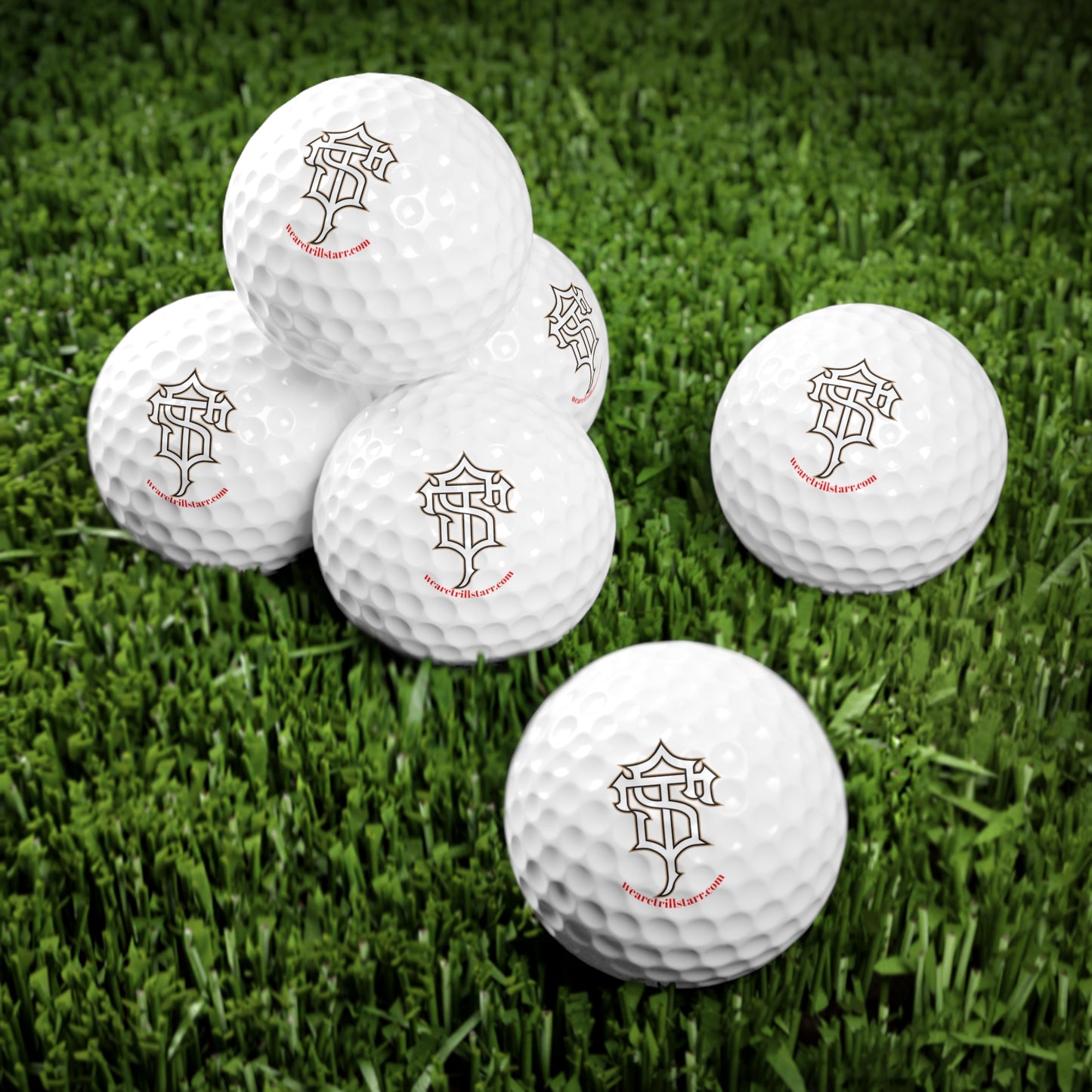 TRILL STARR Golf Balls, 6pcs