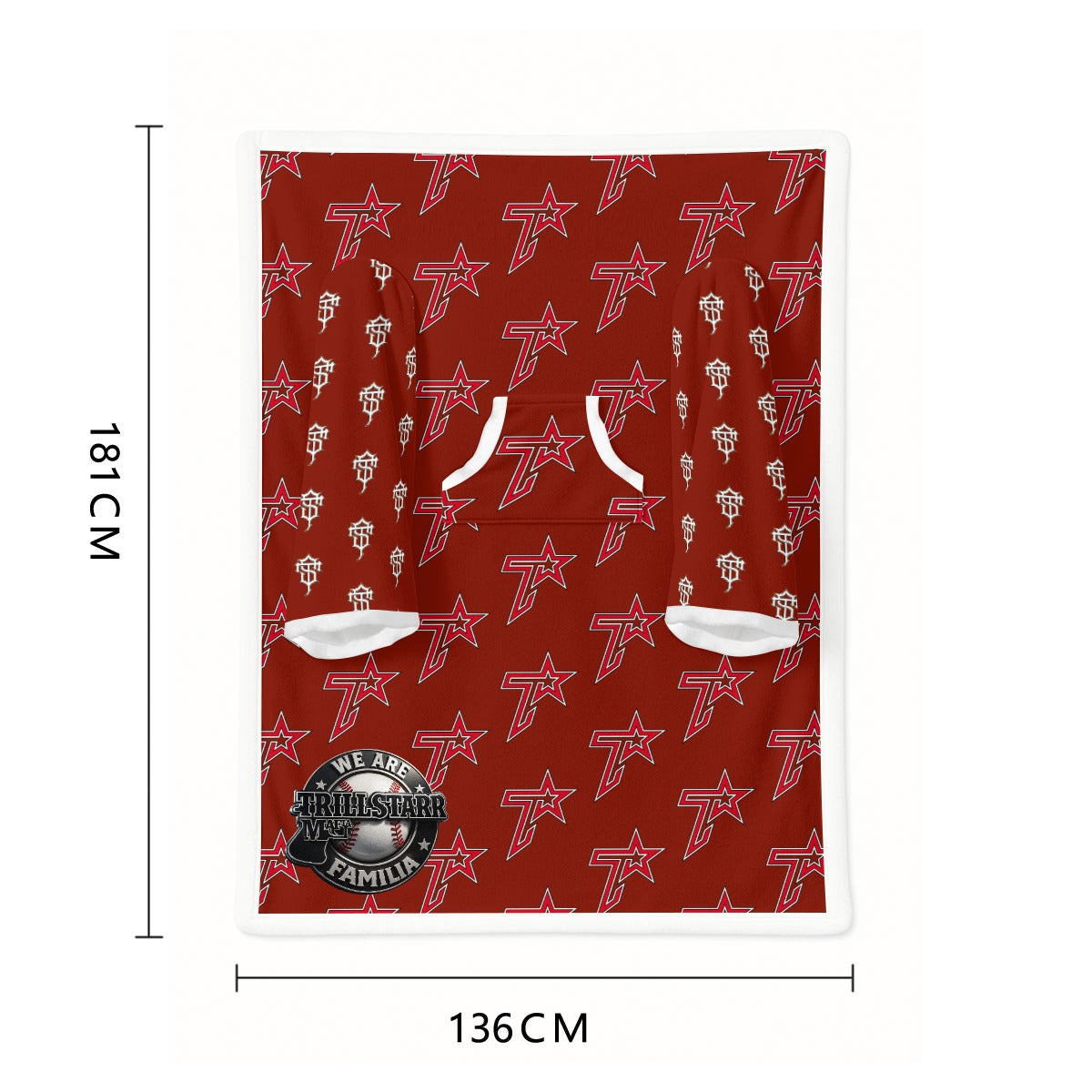 Cozy Wearable Blanket with Sleeves
