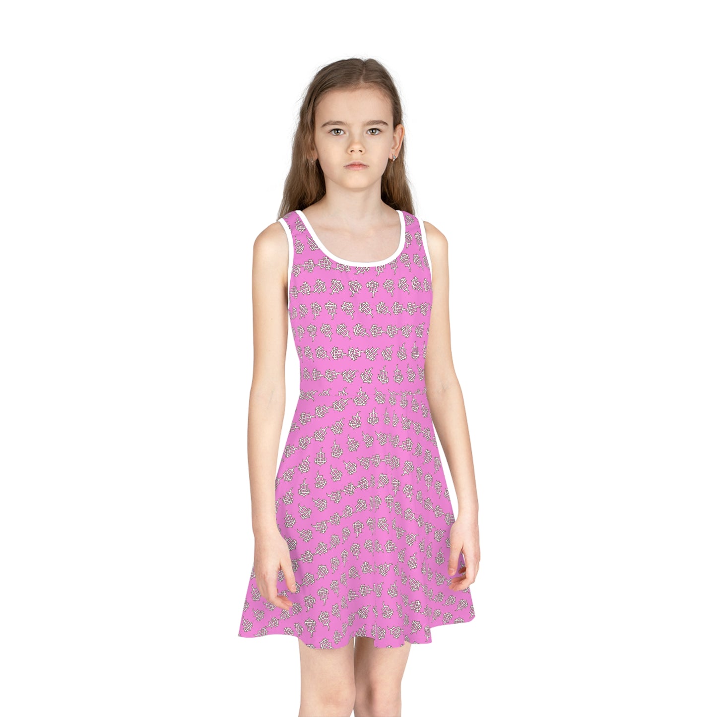 TRILL STARR Girls' Sleeveless Sundress (AOP)