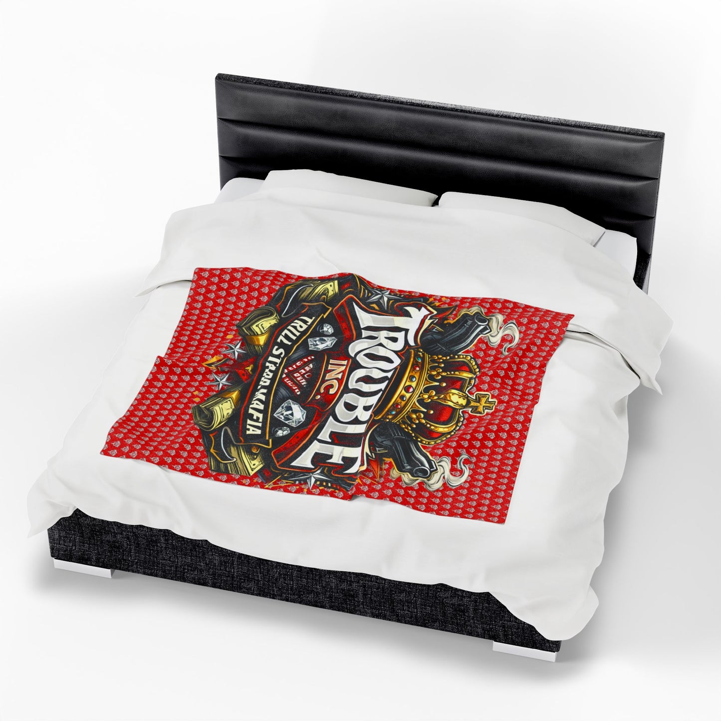 TRILL STARR Velveteen Plush Blanket (TROUBLE INC. EDITION)
