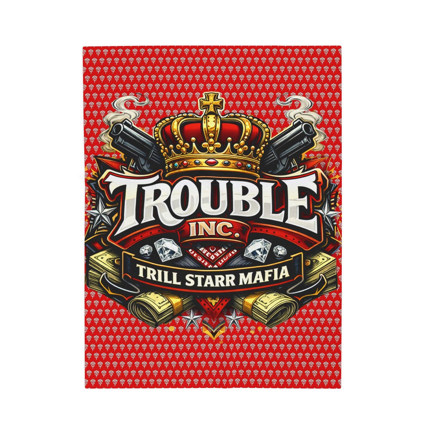 TRILL STARR Velveteen Plush Blanket (TROUBLE INC. EDITION)