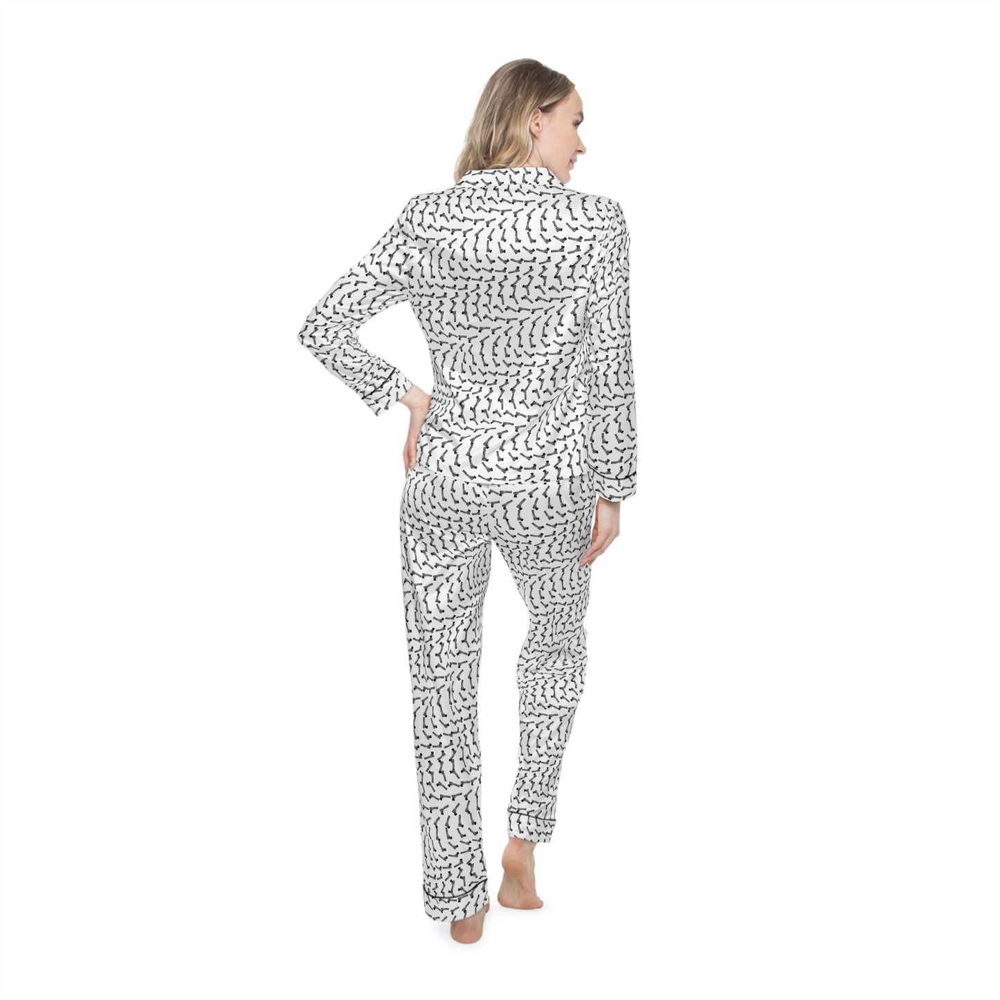 TRILL STARR Women's Satin Pajamas (AOP)