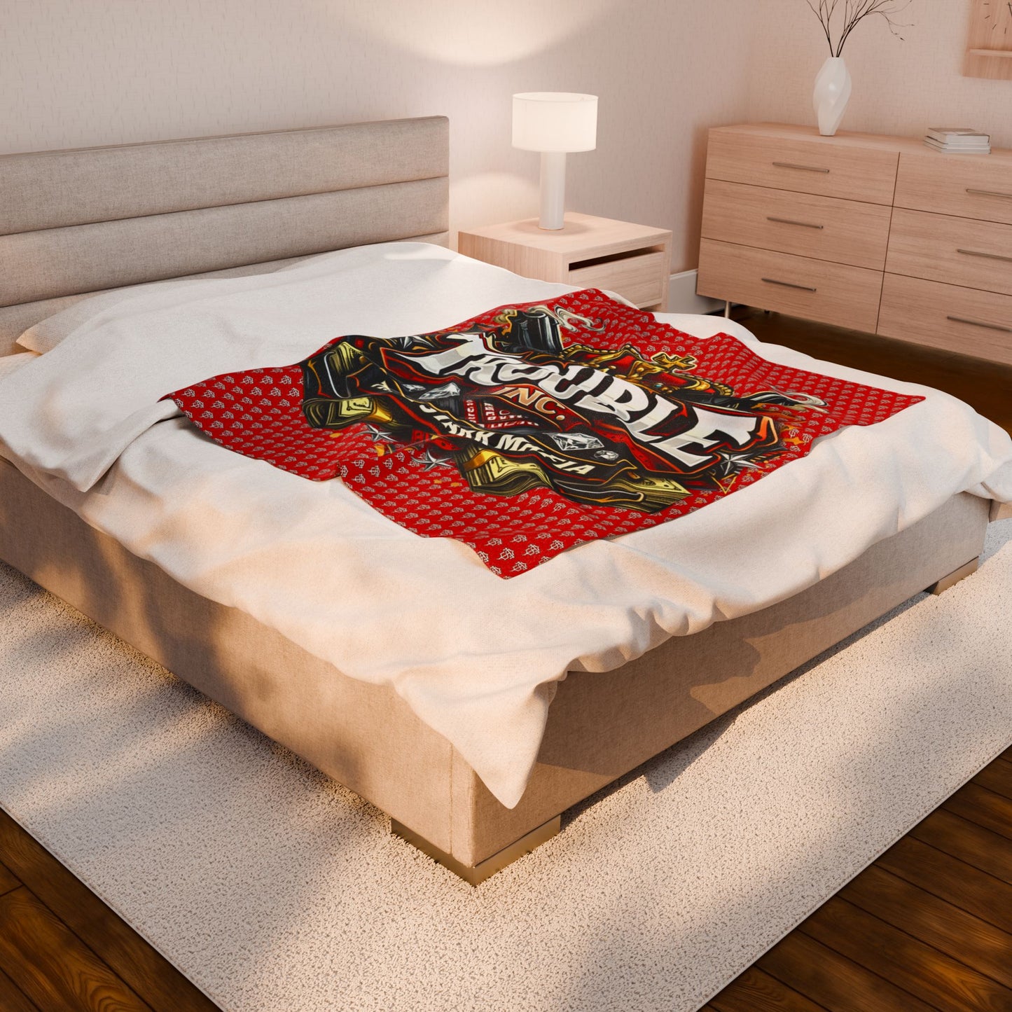 TRILL STARR Velveteen Plush Blanket (TROUBLE INC. EDITION)