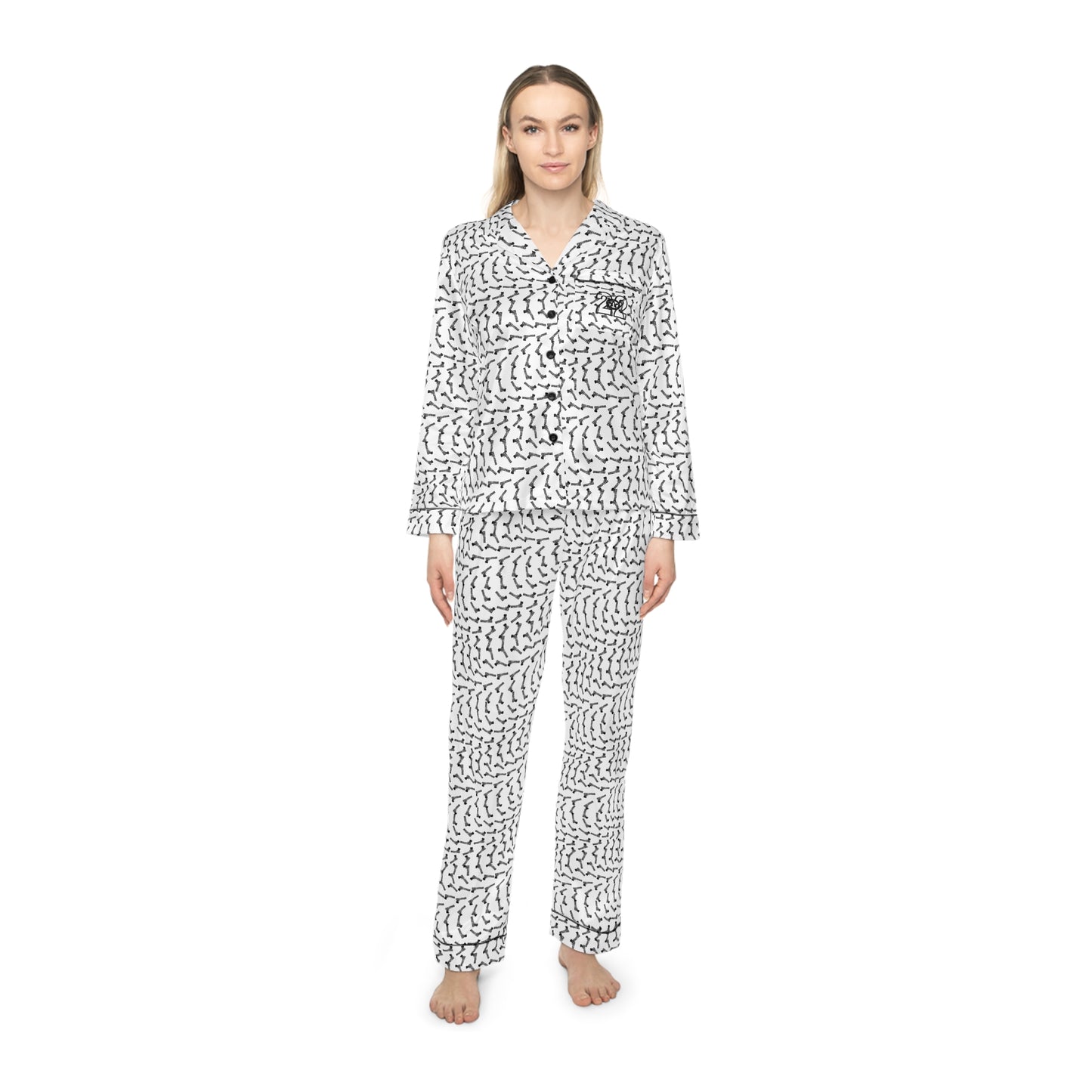 TRILL STARR Women's Satin Pajamas (AOP)