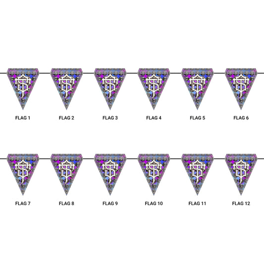 TRILL STARR Party Triangle Flags (colorful)
