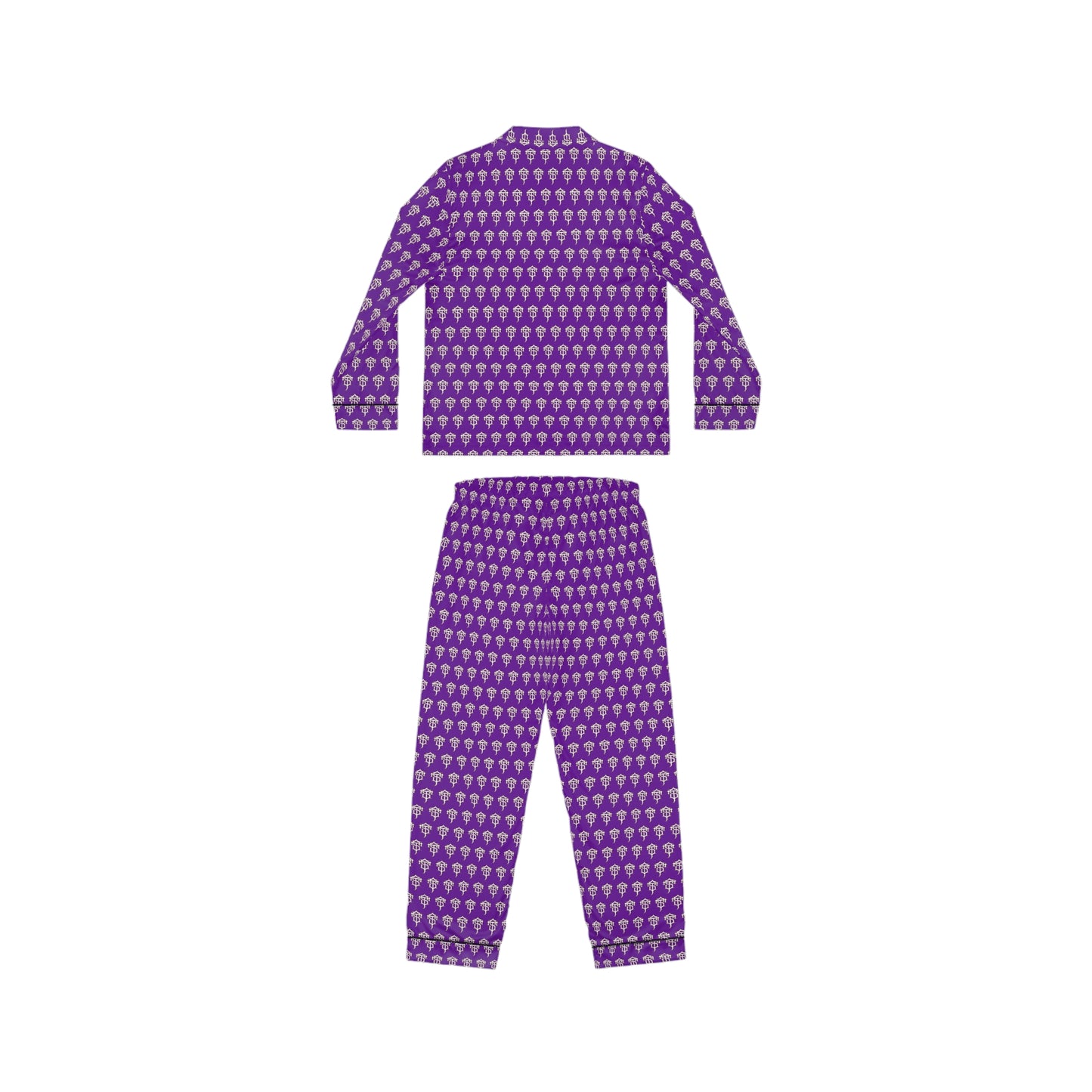 TRILL STARR PURPLE Women's Satin Pajamas (AOP)