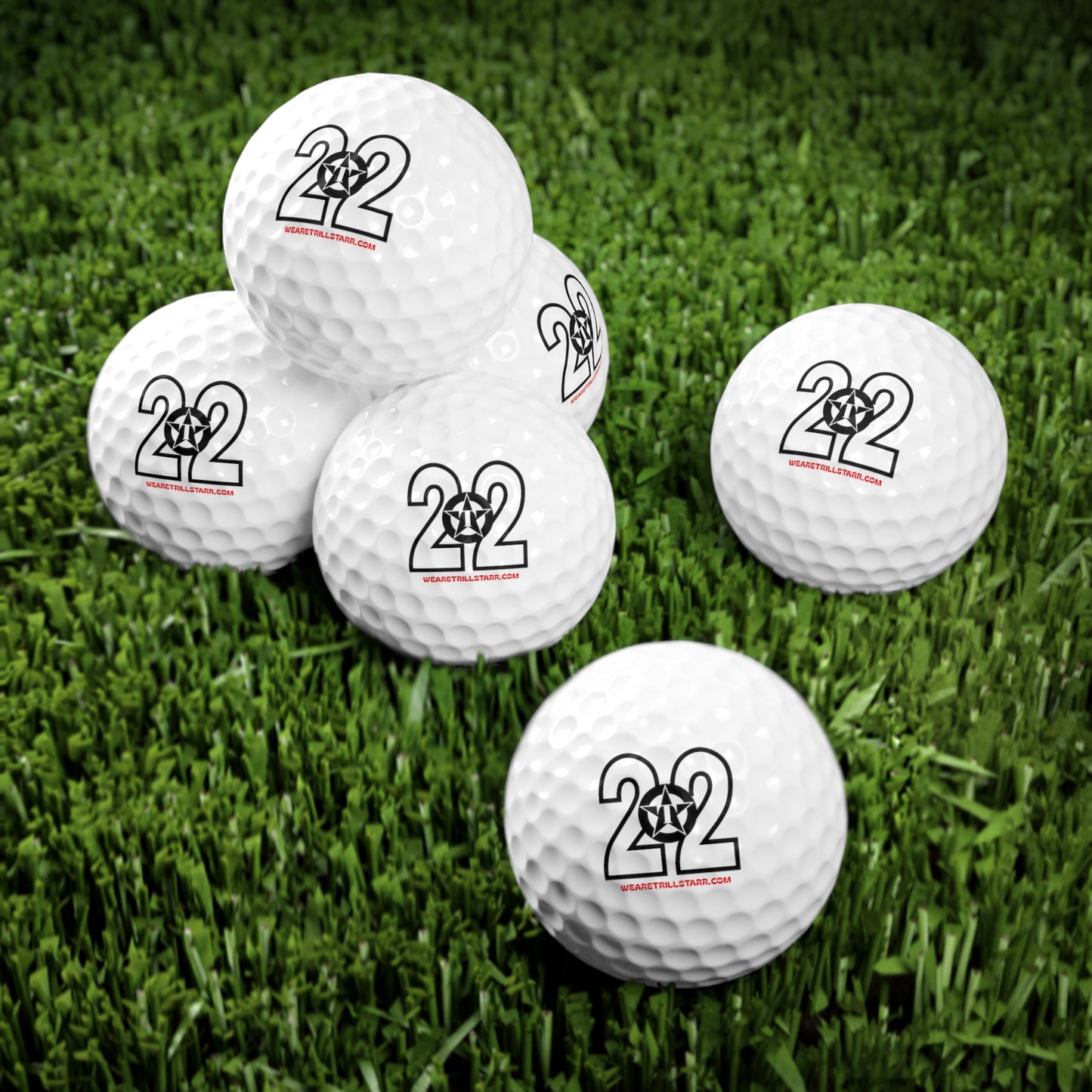 TRILL STARR Golf Balls, 6pcs