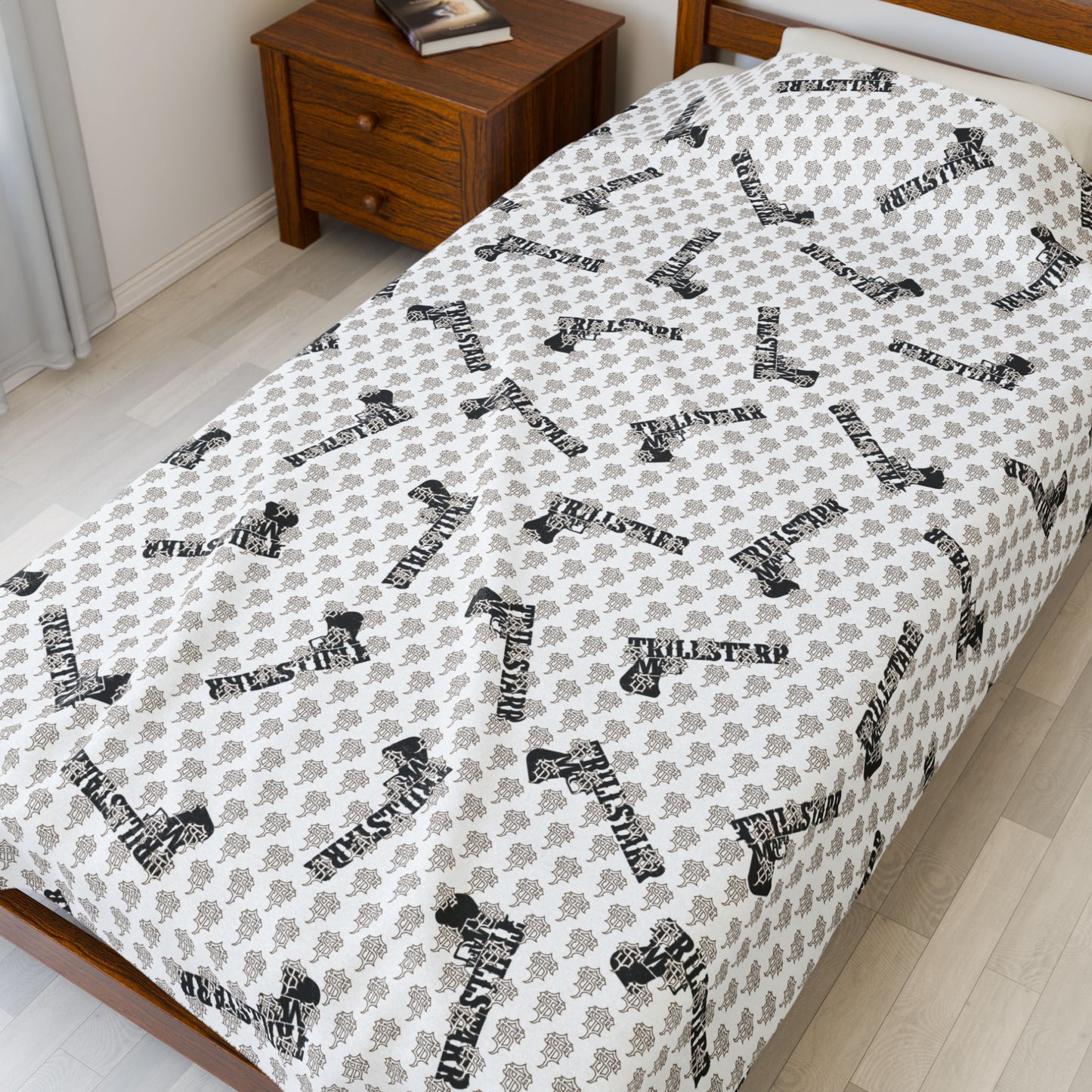 TRILL STARR Velveteen Plush Blanket