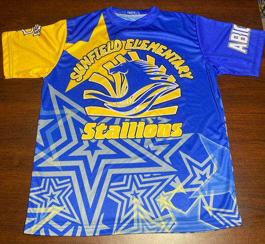 Sunfield Elementary Custom Sublimation shirts